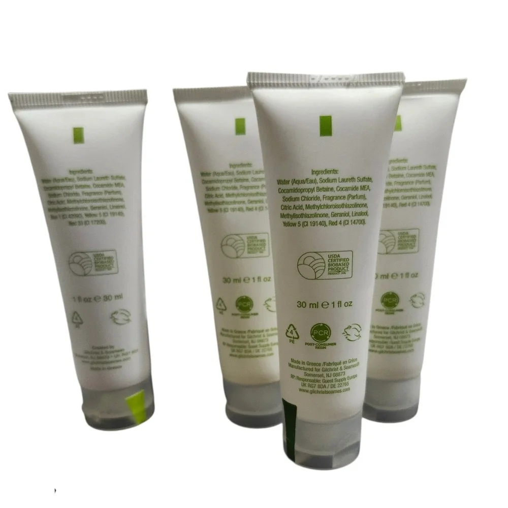 Earth Tempo Body Care Lot‎ of 4 Cleansing Shampoo & Revitalizing Bath Gel 1oz
